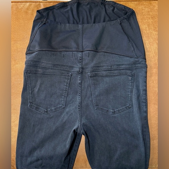 Madewell | Maternity Over-the-Belly Skinny Jeans in Black Sea | Women's Size 28 - Picture 4 of 7